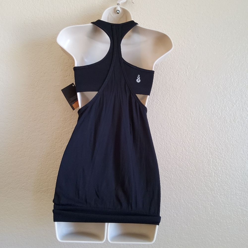 Nux for Ahnu Athletic Tank Top Sports Bra Size S Black New